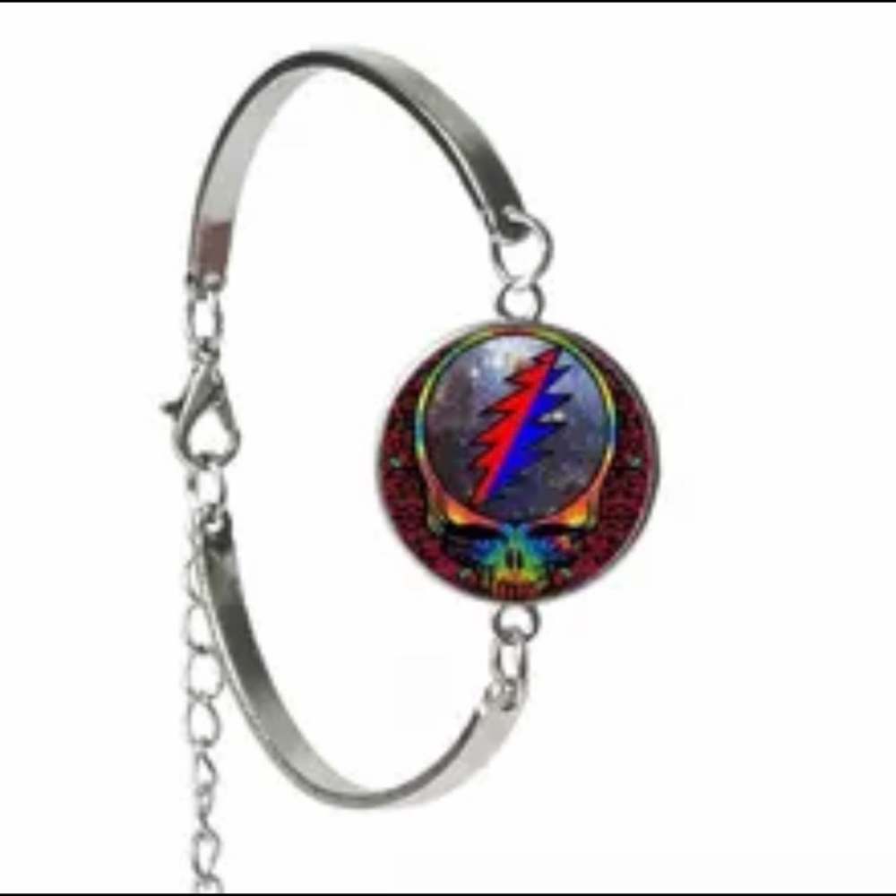 Grateful Dead SYF Glass Cabochen Bracelet